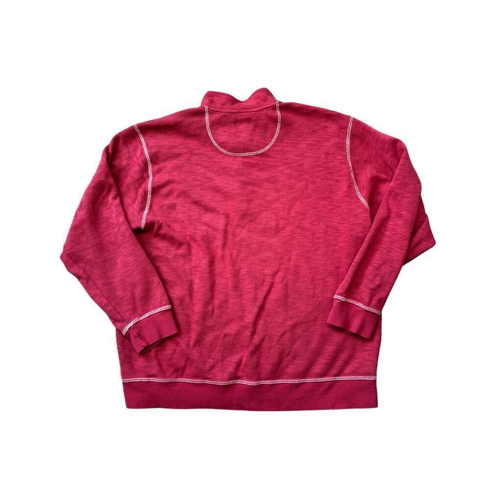 ORVIS  1/4 zip pullover size XL Red sweater/Sweatshirt, Pima Cotton Blend